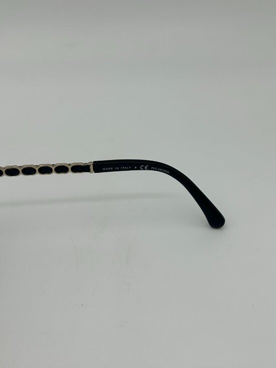 Chanel CC Logo Polarized Sunglasses Black Gray Gradient Eyewear main image 5